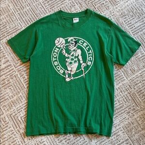 Vintage Single Stitch Boston Celtics NBA Green Short Sleeve T Shirt